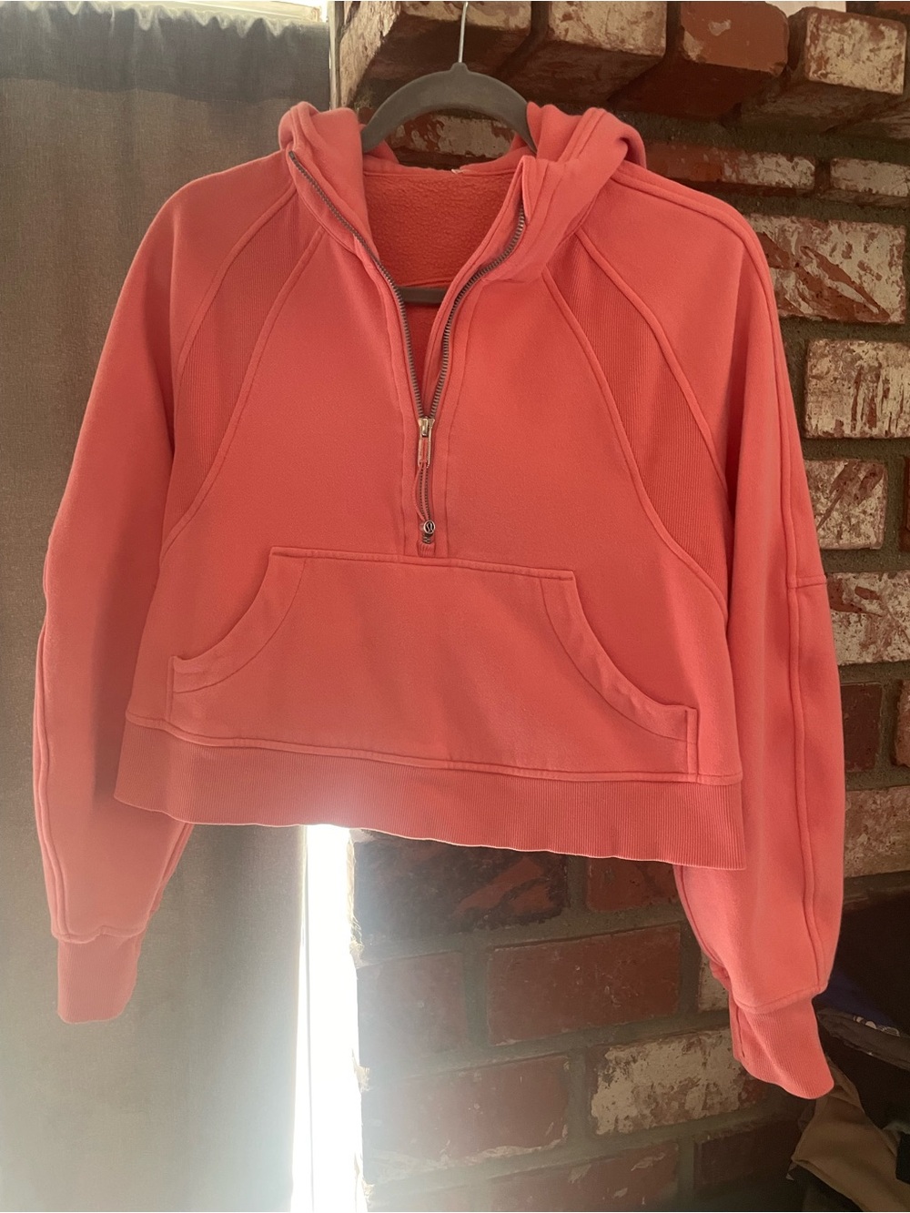 lululemon athletica Coral Half-Zip Hooded Pullover